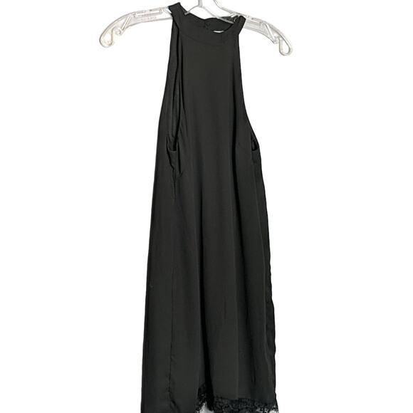 Lulus Black Halter Dress Open Back - Picture 1 of 7